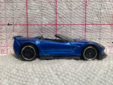 Blue Corvettee C7 Z06 Convertible FJV40 2017 Hot Wheels Diecast Car