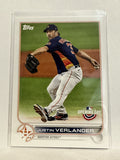 #103 Justin Verlander Houston Astros 2022 Topps Opening Day Baseball Card