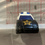 Black White Police Car Hot Wheels Loose Diecast Car 1/64 HL