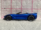 Blue Corvettee C7 Z06 Convertible FJV40 2017 Hot Wheels Diecast Car