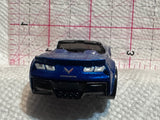 Blue Corvettee C7 Z06 Convertible FJV40 2017 Hot Wheels Diecast Car
