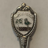 Miami Beach Florida Flamingo Palm Tree collectable Souvenir Spoon PF