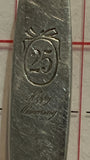 Happy 25th Anniversary Commemorative Silverplated Souvenir Spoon