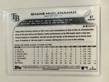 #41 Shane McClanahan Future Stars Tampa Bay Rays 2022 Topps Opening Day Baseball Card