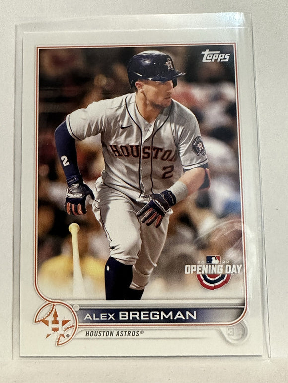#33 Alex Bregman Houston Astros 2022 Topps Opening Day Baseball Card