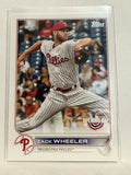 #61 Zack Wheeler Philadelphia Phillies 2022 Topps Opening Day Baseball Card