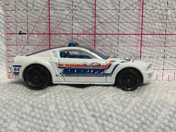 White Sheriff Mustang GT Concept 2003 Hot Wheels Diecast Car