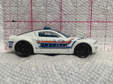 White Sheriff Mustang GT Concept 2003 Hot Wheels Diecast Car