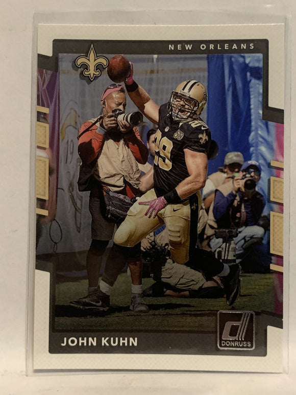 #147 John Kuhn New Orleans Saints 2017 Donruss Football Card