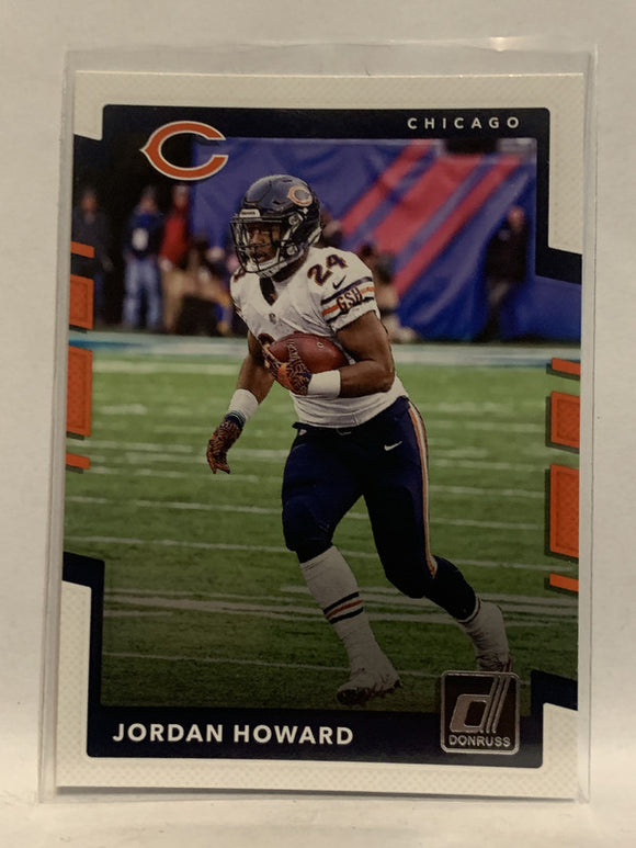 #100 Jordan Howard Chicago Bears 2017 Donruss Football Card
