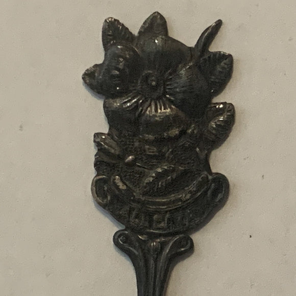 Flowers collectable Souvenir Spoon PF