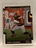 #109 Corey Coleman Cleveland Browns 2017 Donruss Football Card