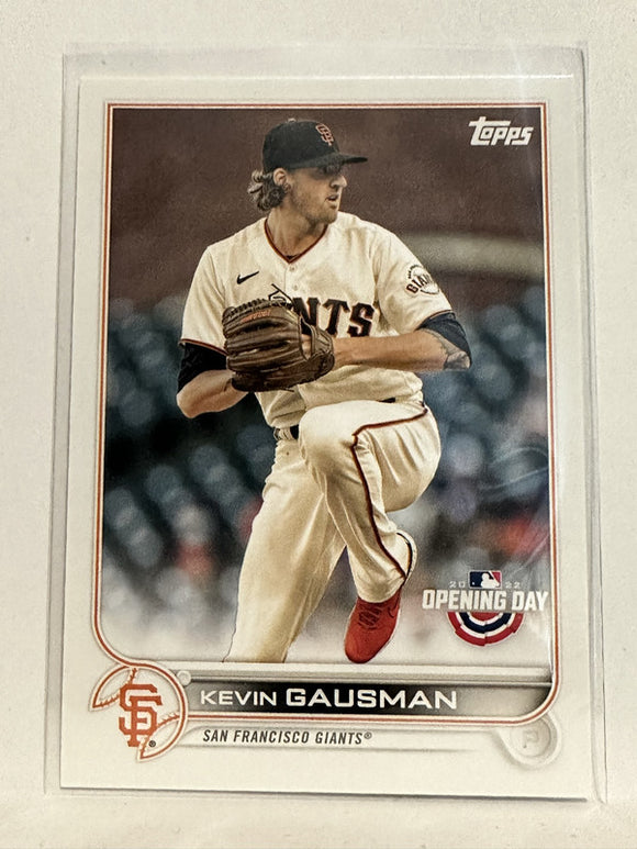 #136 Kevin Gausman San Francisco Giants 2022 Topps Opening Day Baseball Card
