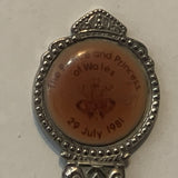 The Prince and Princess of Wales July 1981 collectable Souvenir Spoon PF