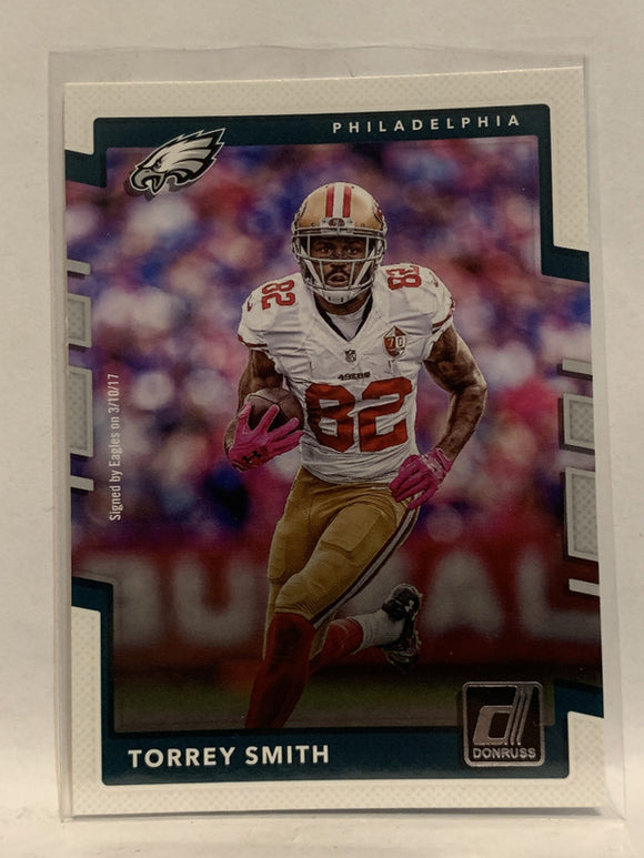 #134 Torrey Smith Philadelphia Eagles 2017 Donruss Football Card