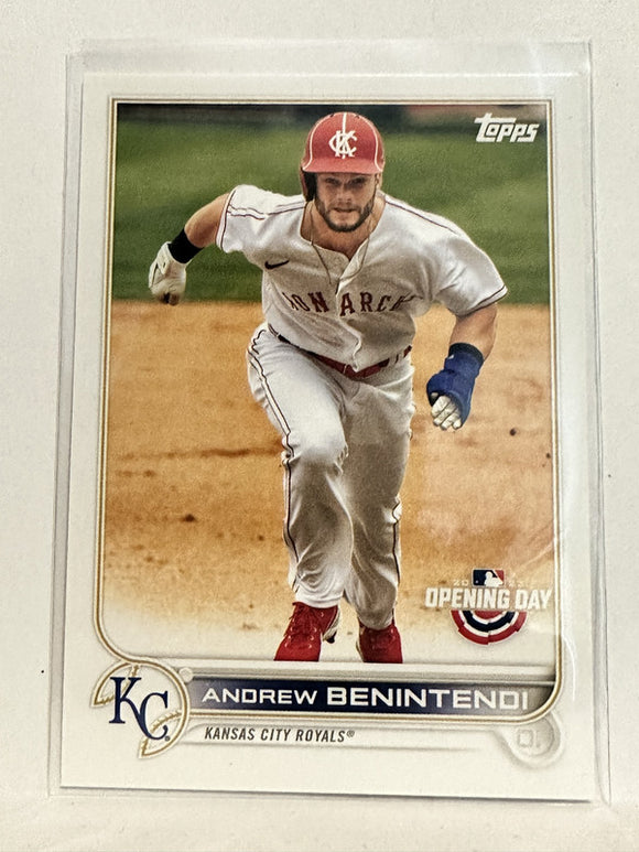 #28 Andrew Benintendi Kansas City Royals 2022 Topps Opening Day Baseball Card