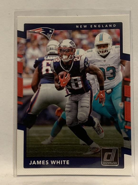 #193 James White New England Patriots 2017 Donruss Football Card