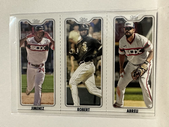 #TPC-9C B A Jose Abreu Luis Robert Eloy Jimenez Chicago White Sox 2022 Topps Opening Day Baseball Card