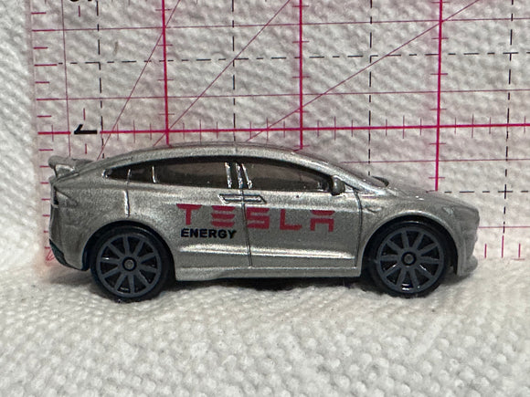 Grey Tesla Energy Model X DTX01 2016 Hot Wheels Diecast Car