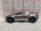 Grey Tesla Energy Model X DTX01 2016 Hot Wheels Diecast Car