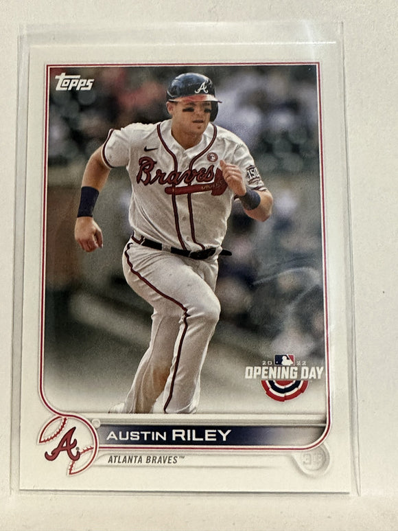 #146 Austin Riley Atlanta Braves 2022 Topps Opening Day Baseball Card