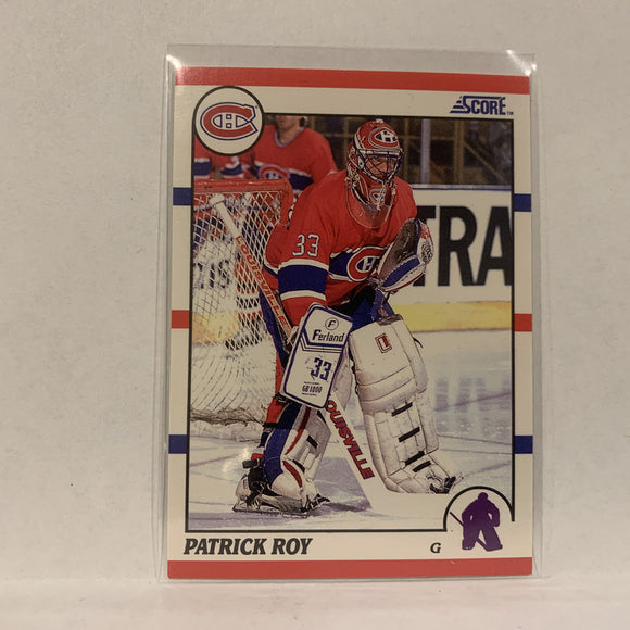 #10 Patrick Roy Montreal Canadiens   1990-91 Score Hockey Card A2F