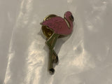 Pink Flamingo Bird Lapel Hat Pin CV