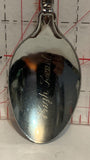 High Level Alberta Wild Rose   Chrome Souvenir Spoon