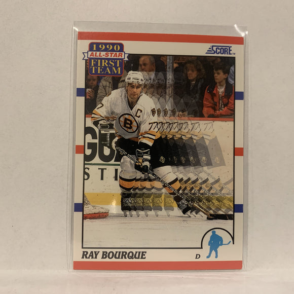 #313 Ray Bourque Boston Bruins  All Star First Team 1990-91 Score Hockey Card A2F