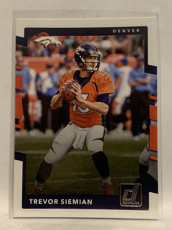 #141 Trevor Siemian Denver Broncos 2017 Donruss Football Card