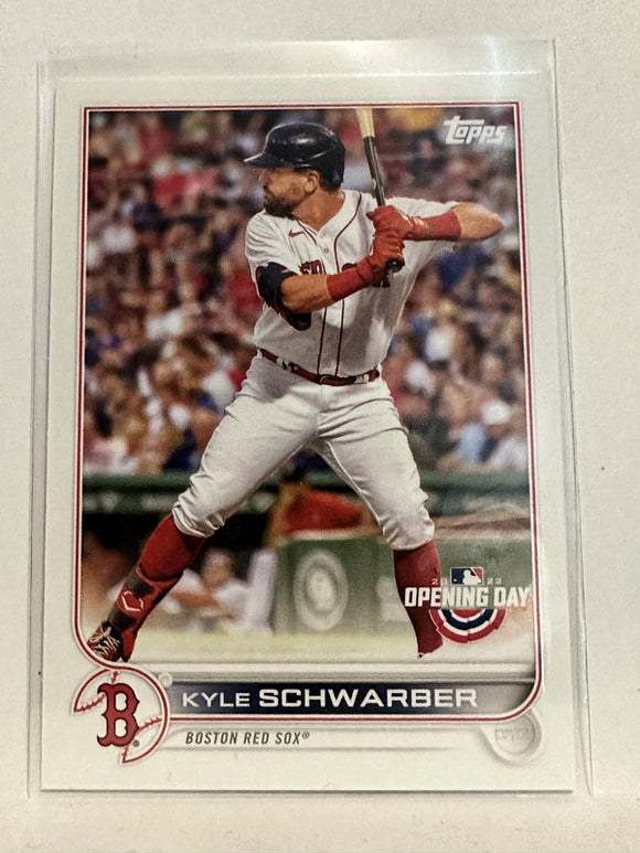 #207 Kyle Schwarber Boston Red Sox 2022 Topps Opening Day Baseball Card