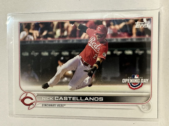 #178 Nick Castellanos Cincinnati Reds 2022 Topps Opening Day Baseball Card