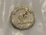 Queen Elizabeth Red Deer Royal Visit June 1990 Lapel Hat Pin CV