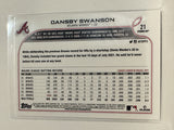 #21 Dansby Swanson Atlanta Braves 2022 Topps Opening Day Baseball Card
