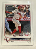 #132 Brandon Marsh Rookie Los Angeles Angels 2022 Topps Opening Day Baseball Card