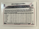 #132 Brandon Marsh Rookie Los Angeles Angels 2022 Topps Opening Day Baseball Card