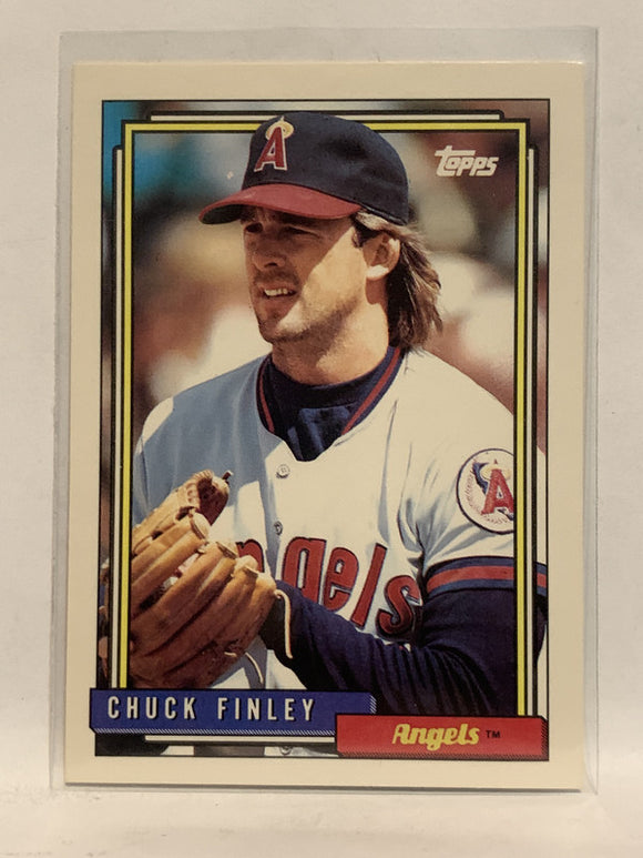 #247 Chuck Finley Los Angeles Angels 1992 Topps Baseball Card
