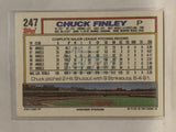 #247 Chuck Finley Los Angeles Angels 1992 Topps Baseball Card