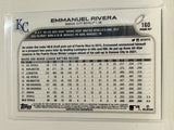 #160 Emmanuel Rivera Rookie Kansas City Royals 2022 Topps Opening Day Baseball Card
