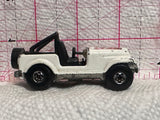 White Jeep CJ-7 Eagle 1981 Hot Wheels Diecast Car