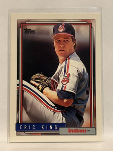 #326 Eric King Cleveland Indians 1992 Topps Baseball Card