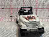 White Jeep CJ-7 Eagle 1981 Hot Wheels Diecast Car