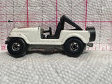 White Jeep CJ-7 Eagle 1981 Hot Wheels Diecast Car
