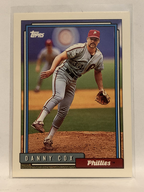 #791 Danny Cox Philadelphia Phillies 1992 Topps Baseball Card