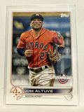 #193 Jose Altuve Houston Astros 2022 Topps Opening Day Baseball Card