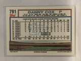 #791 Danny Cox Philadelphia Phillies 1992 Topps Baseball Card