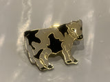Black & White Diary Cow Holstein Lapel Hat Pin CV