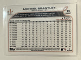 #49 Michael Brantley Houston Astros 2022 Topps Opening Day Baseball Card