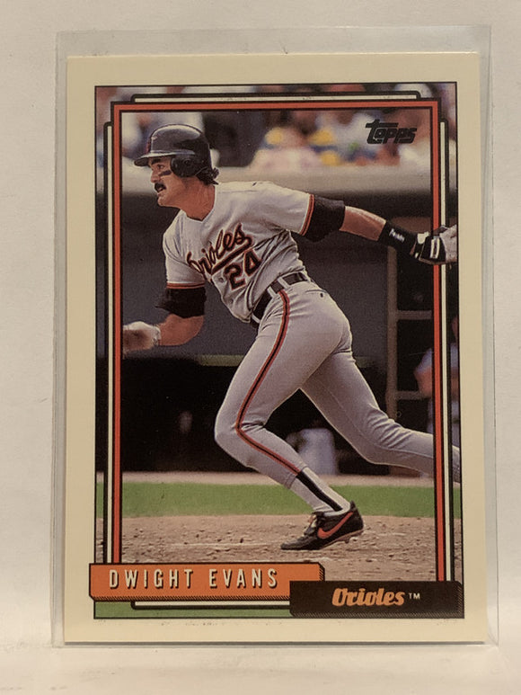 #705 Dwight Evans Baltimore Orioles 1992 Topps Baseball Card