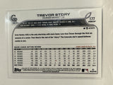 #177 Trevor Story Colorado Rockies 2022 Topps Opening Day Baseball Card